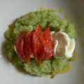 Granité concombre-menthe, burrata et tomates[...]