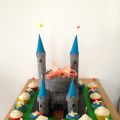 Gâteau et cupcakes Château fort