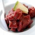 Dés de magret de canard aux framboises
