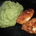 Nuggets de poulet et purée verte
