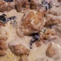 Ris de veau à la crème et au basilic
