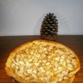 Tarte pomme, amandes et raisins secs