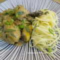 Cuisses de poulet aux champignons bruns et[...]