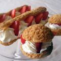 Eclairs et Choux Chantilly Fraise au craquelin