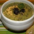 Schneckensuppe ou soupe d'escargots