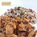 ÉMINCÉS DE POULET GRILLÉS AUX CACAHUÈTES