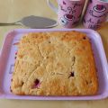 Moelleux coco-framboises sans beurre !