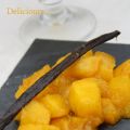 Mangue poêlée caramélisée à la vanille