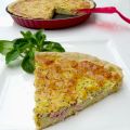 Quiche au chou fleur, jambon et moutarde