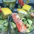 Verrine d'Avocat et Crabe