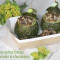 Courgettes farcies au sarrasin et champignon