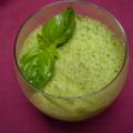 Mousse de courgette au basilic