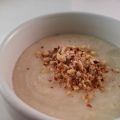 Velouté de topinambours, chèvre et noisettes