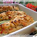 Courgettes farcies au poulet, aubergine et[...]