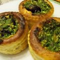 Feuilletés d'escargots au  beurre d'ail ...