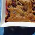 Clafoutis soufflé aux quetsches