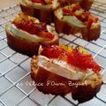 Bruschetta chèvre et poivrons, Recette Ptitchef