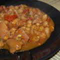 Museau et tête de porc de porc à l'espagnole.