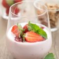 Verrines de fraises et fromage blanc