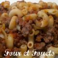Pâtes sauce à la moutarde et viande chevaline