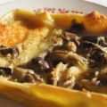 Tarte crémeuse aux champignons des bois,[...]