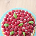 Gâteau mousse chocolat blanc et framboises[...]