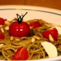Pâtes Pesto Tomates Cerises et Mozzarella