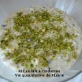 Riz au lait à l'indienne