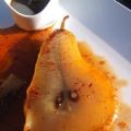 Poires au sirop de gingembre et piment d