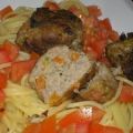 Boulettes de viande aux olives et aux légumes,[...]