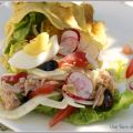 Socca et sa salade Niçoise