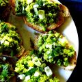 

Bruschetta de petits pois et menthe


