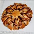 Etoile briochée à la pâte à tartiner