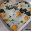 Gratin d'épinards et oeufs