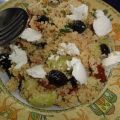 Taboulé aux tomates séchées et chèvre frais