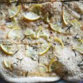 Pizza citron, parmesan et romarin