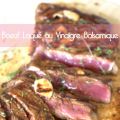 Boeuf mariné au vinaigre balsamique