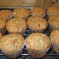 Muffins au son et aux bananes