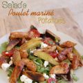 Salade poulet mariné et potatoes