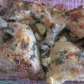 Cuisses de poulet rôties à l'oignon