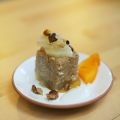 Fondant millet poire et sa sauce à la vanille