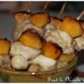 Brochettes de poulet mariné aux nectarines[...]