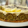 Entremet citron pistache