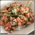 Chirashi mariné au saumon et au thon