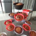 Muffins au chocolat  aux éclats de fèves cacao