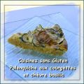 Polenquiche aux courgettes et chèvre basilic