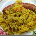 Riz aux poivrons verts, rouges et chorizo à[...]