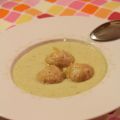 Crème de laitue avec petits canederlis à la[...]