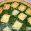 Quiche aux épinards et au crottin de chèvre