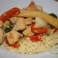 Sauté de poulet à la thaïlandaise